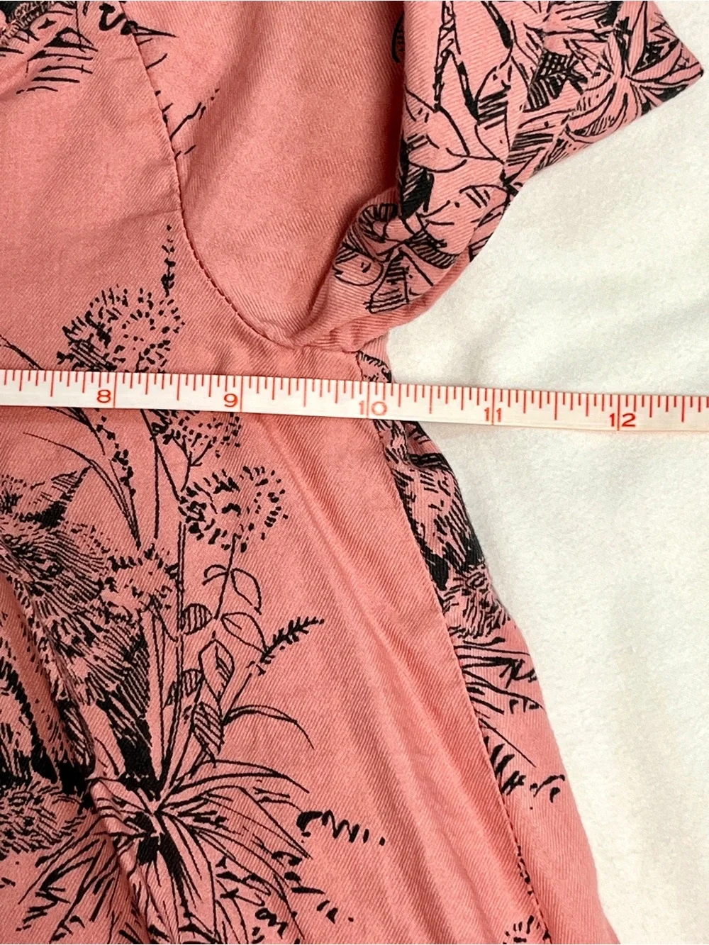 Baby Gap Woodland Animal Dress 18-24 Months Pink Fox Print Lined Cotton Toddler